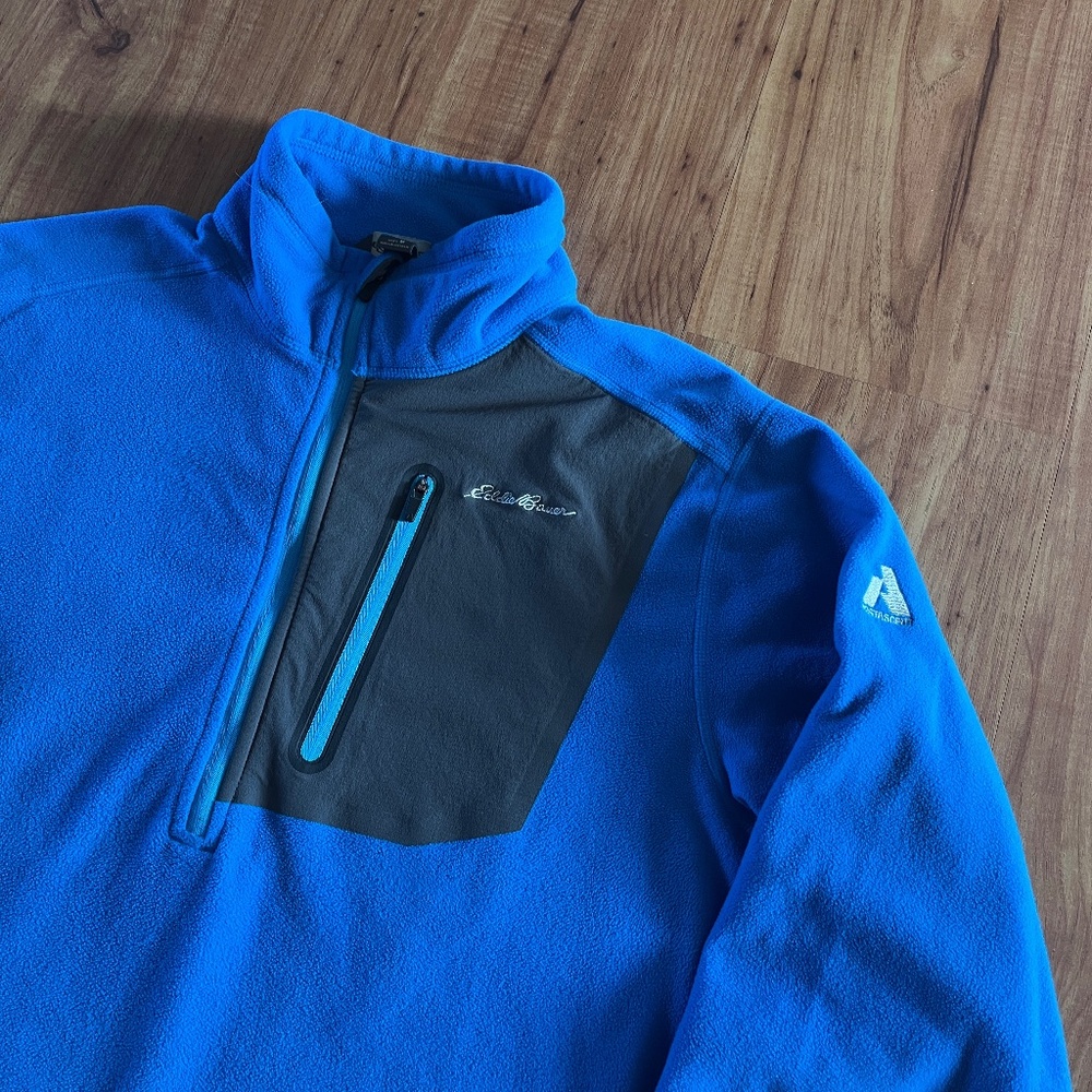 Eddie Bauer First Ascent 1/4 Zip Long Sleeve Fleece Pullover Sweater